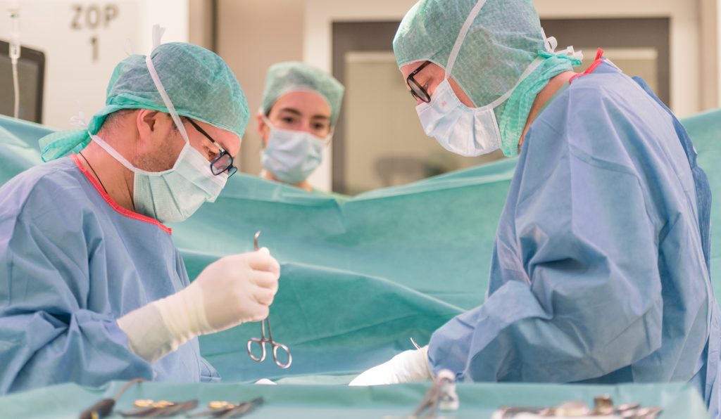 Ein Bild eines OP-Teams der Klinik für Urologie