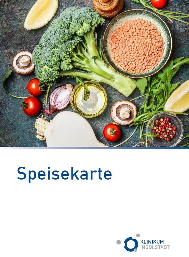Die Speisekarte auf der Komfortstation des Klinikums Ingolstadt