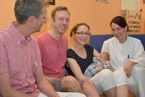 Familie mit Frühchen