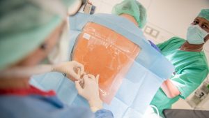 Narkoseverfahren am Rücken