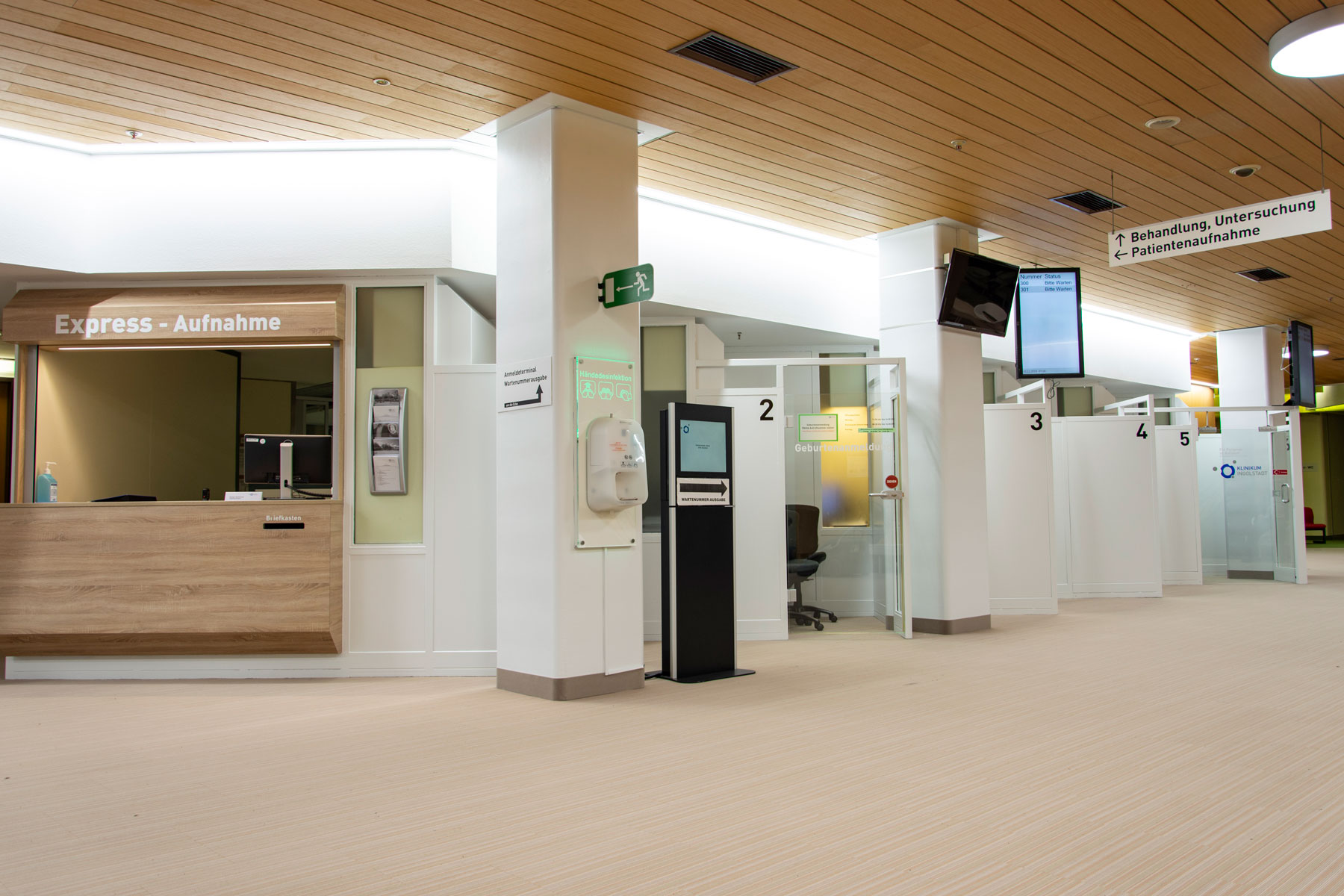 Die Patientenaufnahme mit Expressschalter im Klinikum Ingolstadt