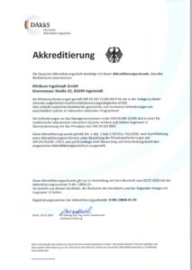 Urkunde Akkreditierung Labor